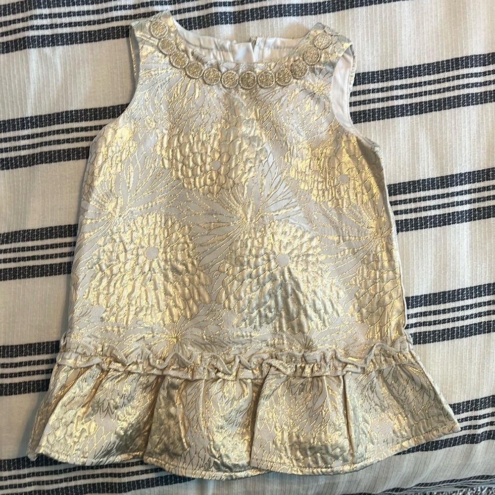 Gold Lily Pulitzer dress, 12-18mo